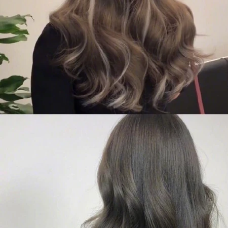 卷发的各种发型发色图片，经典好看的女生卷发发型发色美图