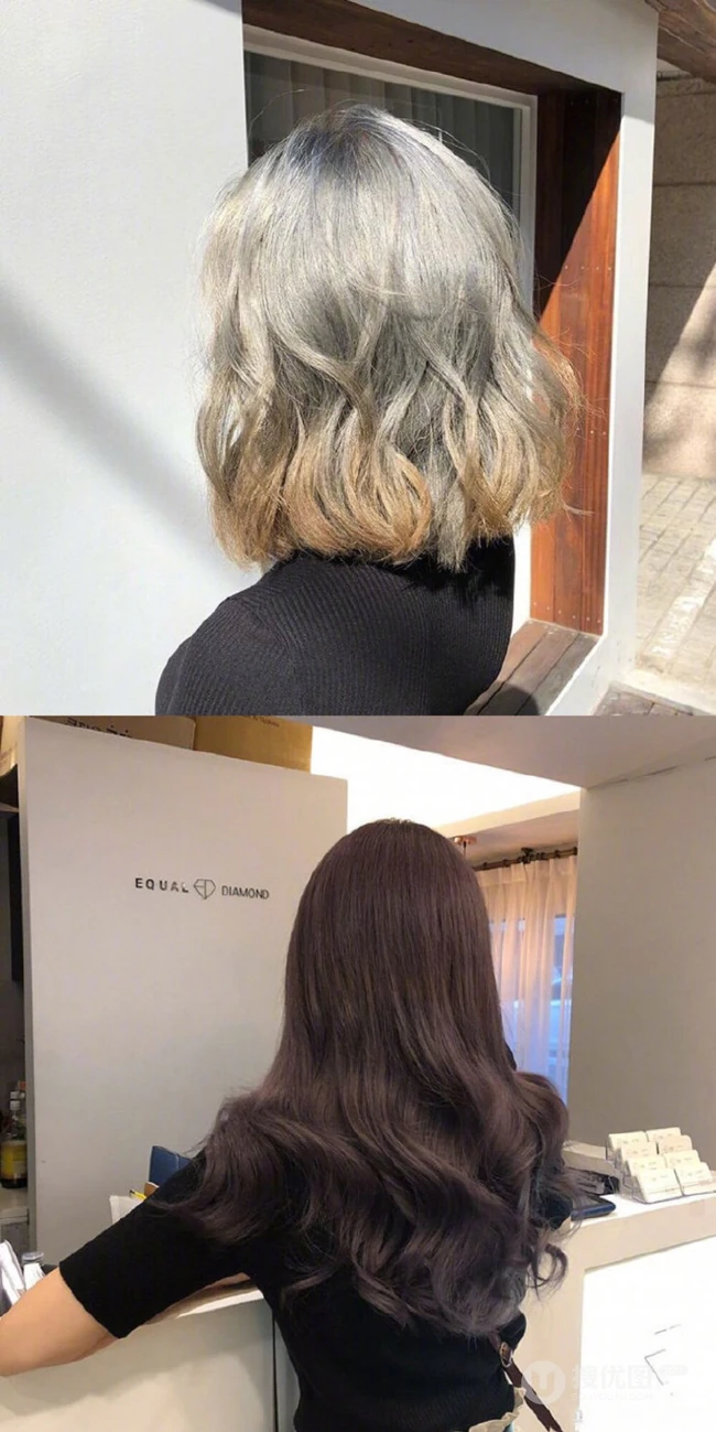 卷发的各种发型发色图片，经典好看的女生卷发发型发色美图 第7张