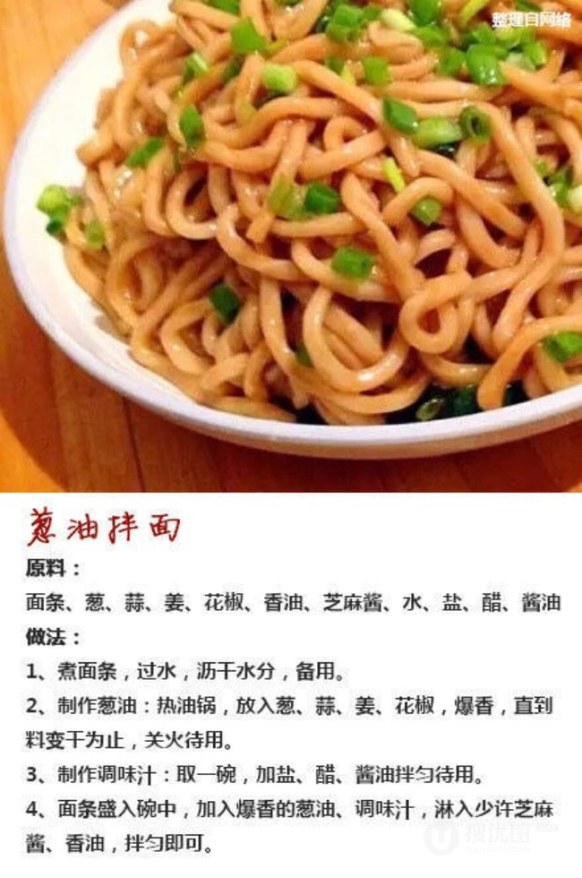 葱油拌面的做法图解图片，好看又好吃的美味葱油拌面图片 第6张