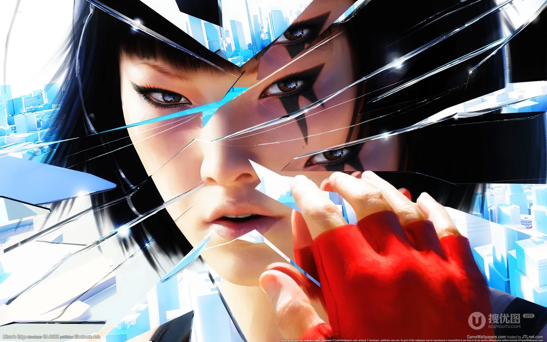 第一人称冒险游戏&ldquo;Mirror's Edge&rdquo;桌面壁纸