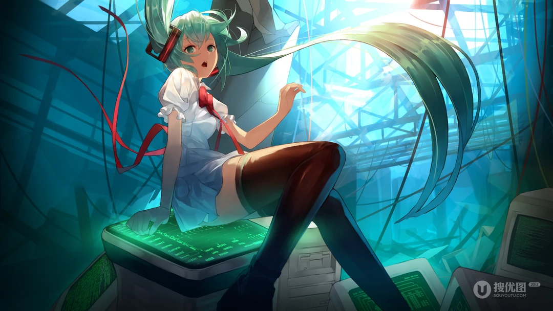 动漫二次元美女&ldquo;初音未来&rdquo;电脑壁纸4.20推荐