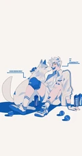 蓝黑线条手绘动漫男生创意手机背景图片4月20日