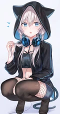 气质可爱元气动漫少女短裙，短裤精美美图插画壁纸图片