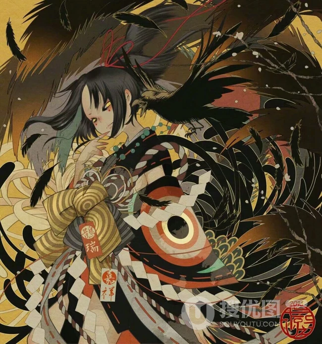 魔幻风日式动漫精美插画，来自日本插画师七原しえ作品图片集