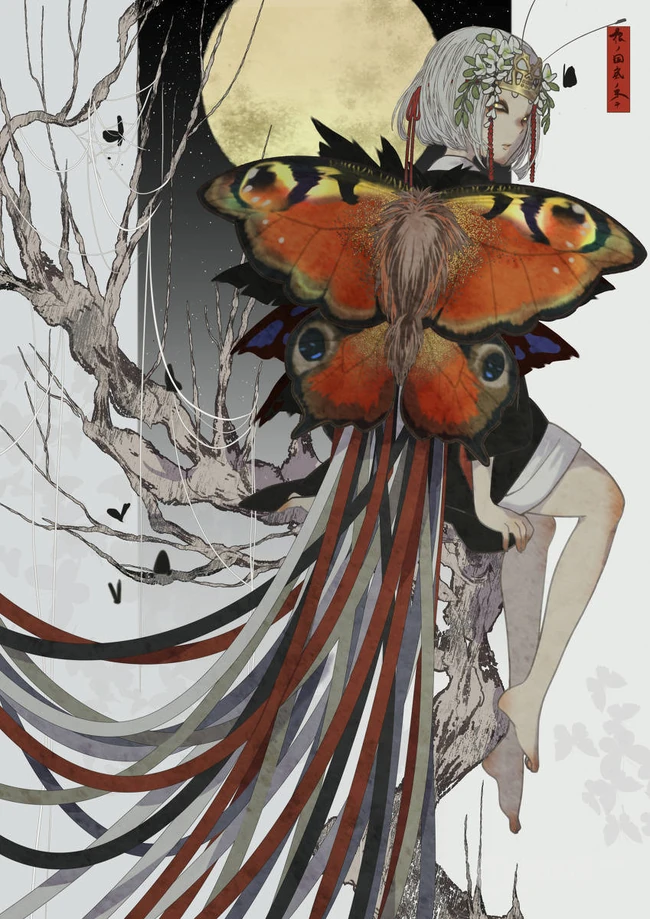 魔幻风日式动漫精美插画，来自日本插画师七原しえ作品图片集