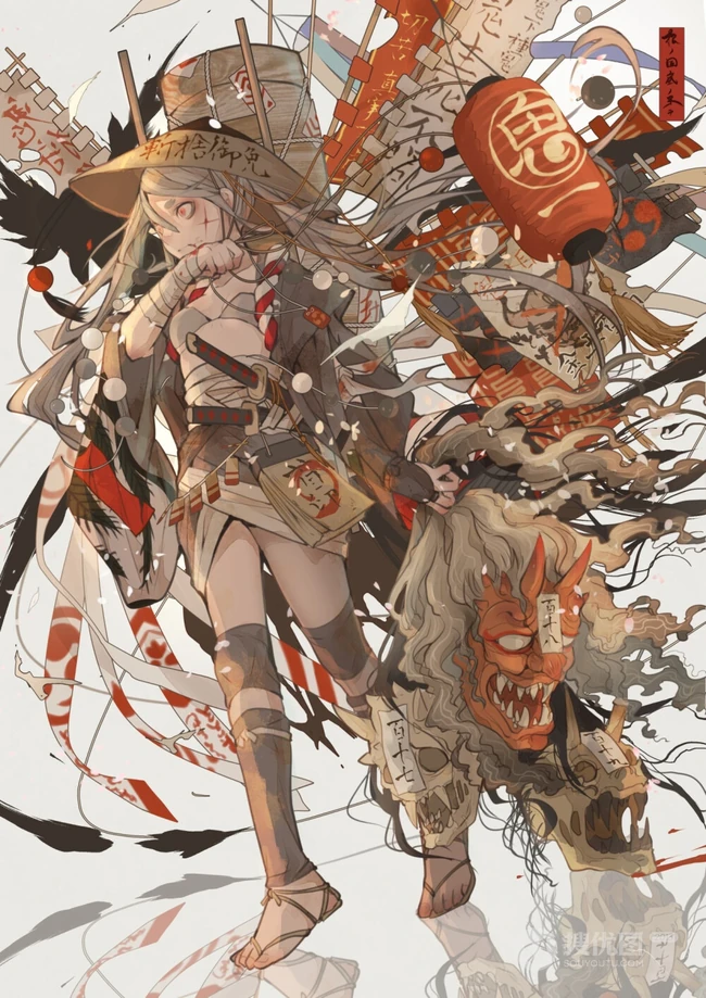 魔幻风日式动漫精美插画，来自日本插画师七原しえ作品图片集