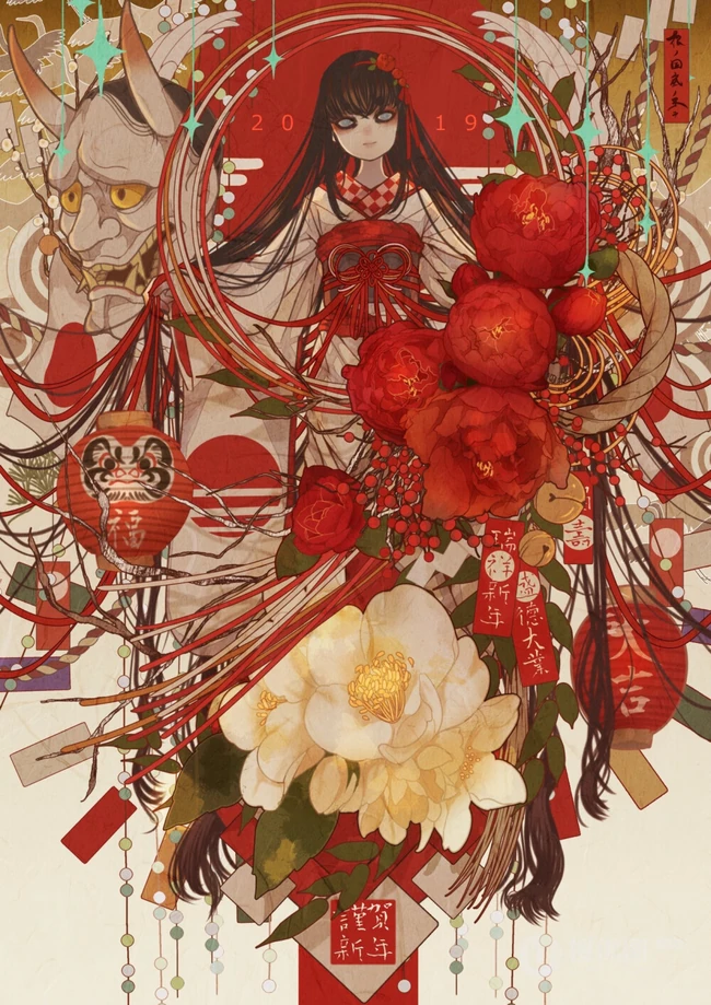 魔幻风日式动漫精美插画，来自日本插画师七原しえ作品图片集