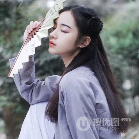 汉服文化女生COS汉服姑娘纯美头像图片