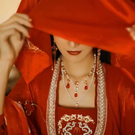 传统汉服新娘装古风气质女生高清头像