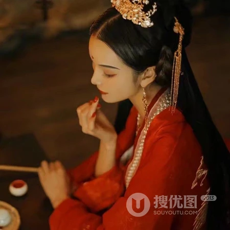 传统汉服新娘装古风气质女生高清头像