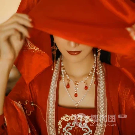 传统汉服新娘装古风气质女生高清头像