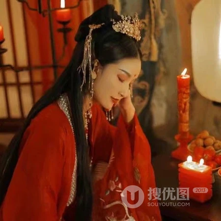 传统汉服新娘装古风气质女生高清头像