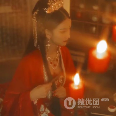 传统汉服新娘装古风气质女生高清头像