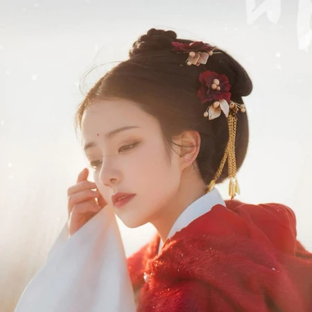 唯美塞外女生古风头像图片