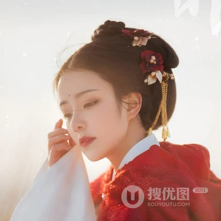 唯美塞外女生古风头像图片