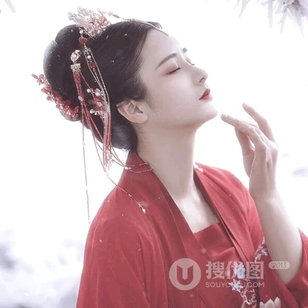 唯美塞外女生古风头像图片