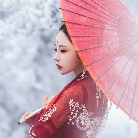 唯美塞外女生古风头像图片