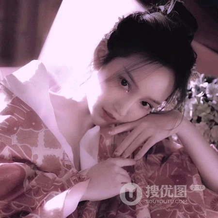 日系和服的花姑娘头像图片