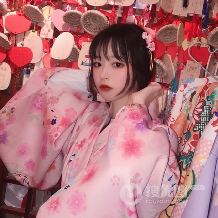 日系和服的花姑娘头像图片