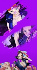 纯色毛笔笔刷创意海贼王人物手机壁纸图片