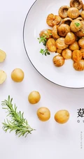 白色桌布上的美食摆拍吃货手机壁纸