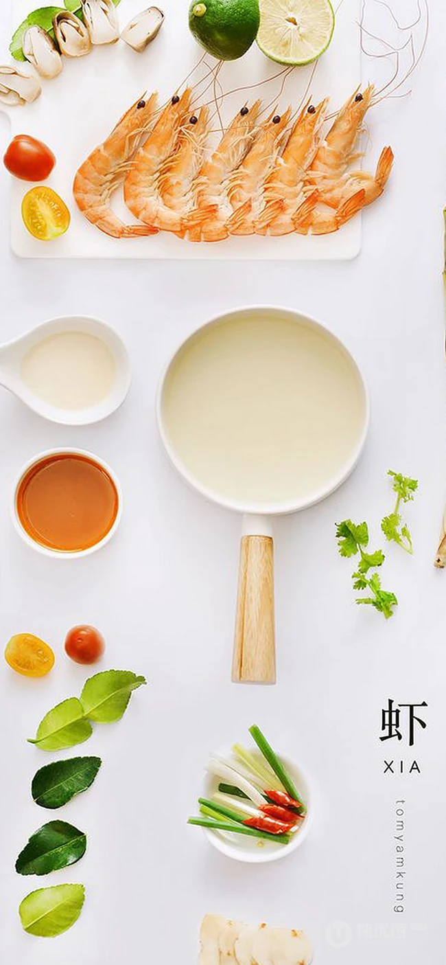 白色桌布上的美食摆拍吃货手机壁纸