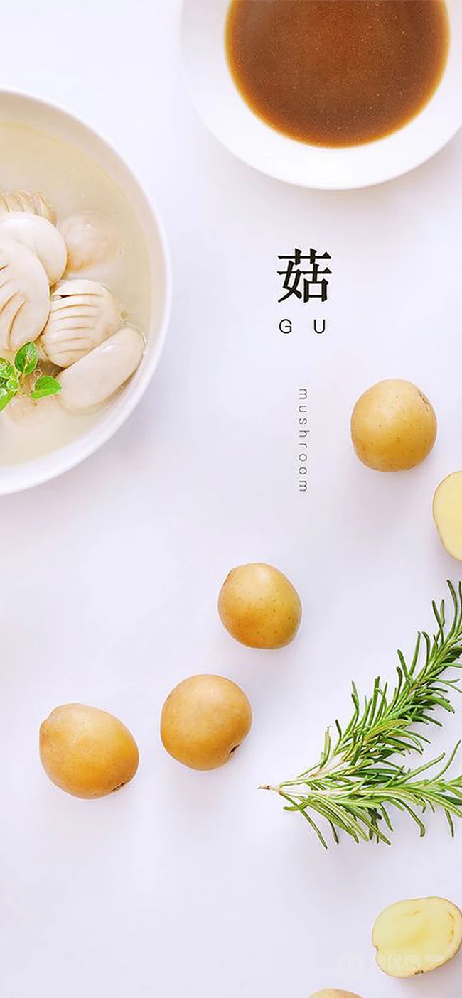 白色桌布上的美食摆拍吃货手机壁纸