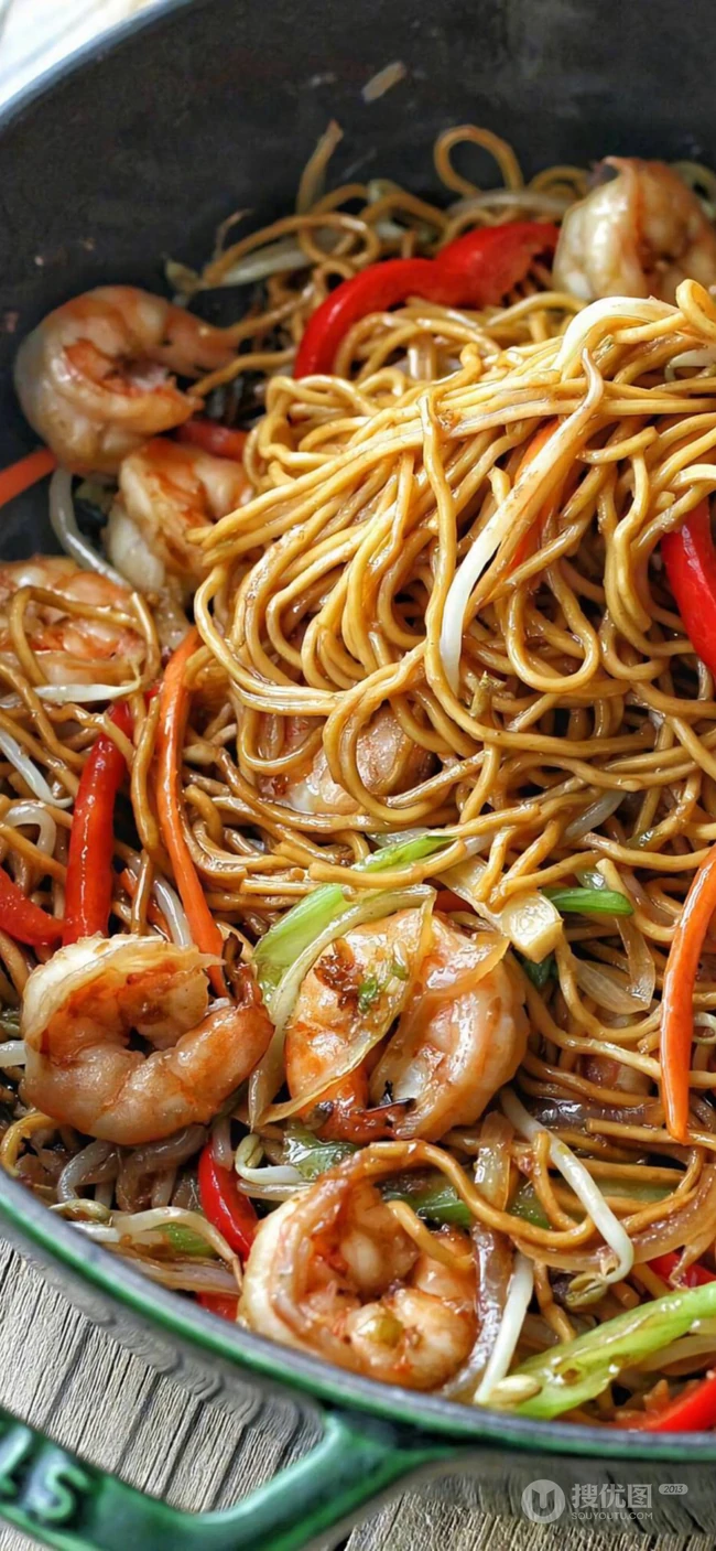 看着会流口水的壁纸之&ldquo;美味的海鲜炒面&rdquo;套图