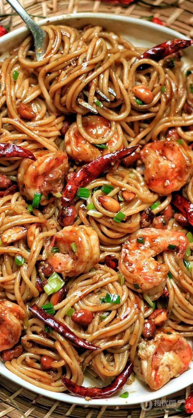 看着会流口水的壁纸之&ldquo;美味的海鲜炒面&rdquo;套图