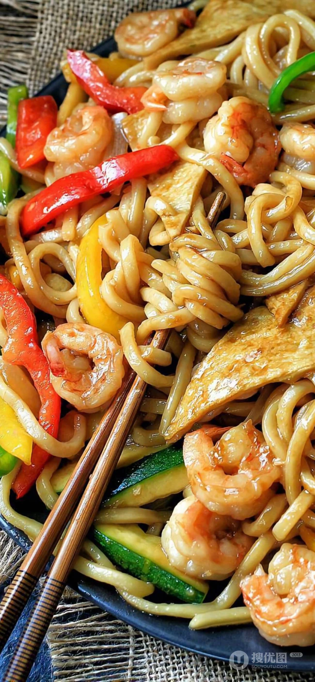 看着会流口水的壁纸之&ldquo;美味的海鲜炒面&rdquo;套图
