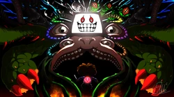 游戏&ldquo;传说之下&rdquo;各光卡终极BOSS炫酷电脑4K壁纸