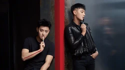 黑皮夹克黄子韬口红代言高清电脑壁纸