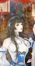 古风美人，唯美古风美人手绘插画美图，绘师画画的慕白作品