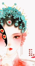古风美人，唯美古风美人手绘插画美图，绘师画画的慕白作品