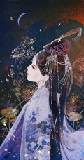 古风美人，唯美古风美人手绘插画美图，绘师画画的慕白作品