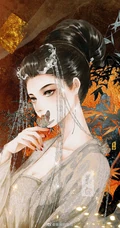 古风美人，唯美古风美人手绘插画美图，绘师画画的慕白作品