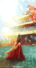 古风美人，唯美古风美人手绘插画美图，绘师画画的慕白作品