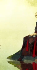 和尚图片，精美二次元少林光头和尚禅意手绘插画图片
