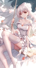 超级线条感动漫少女，精美二次元线条感少女图集欣赏