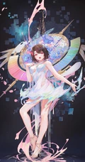 超级线条感动漫少女，精美二次元线条感少女图集欣赏