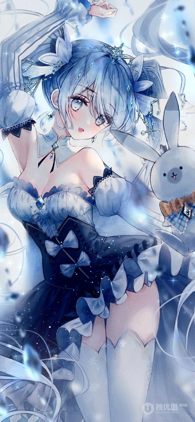 超级线条感动漫少女，精美二次元线条感少女图集欣赏
