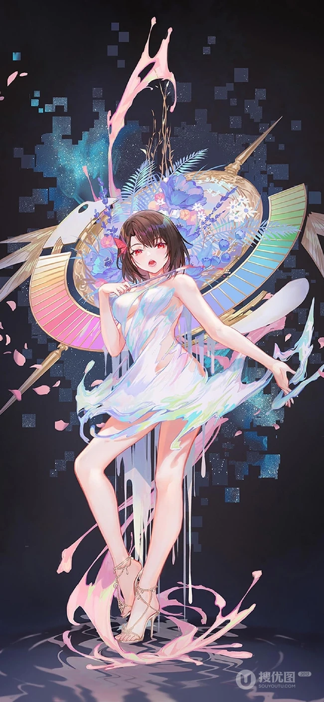 超级线条感动漫少女，精美二次元线条感少女图集欣赏