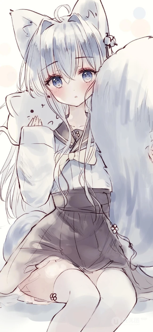 超级线条感动漫少女，精美二次元线条感少女图集欣赏