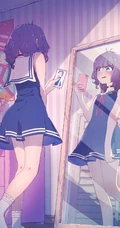 超级线条感动漫少女，精美二次元线条感少女图集欣赏