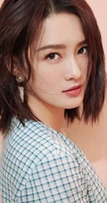 明星李沁橙色邻家女孩清纯风格写真手机壁纸