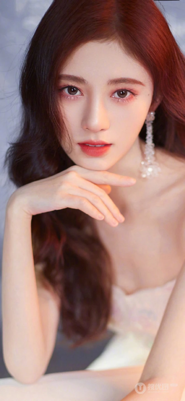 美女鞠经纬艳丽美妆产品代言写真手机壁纸