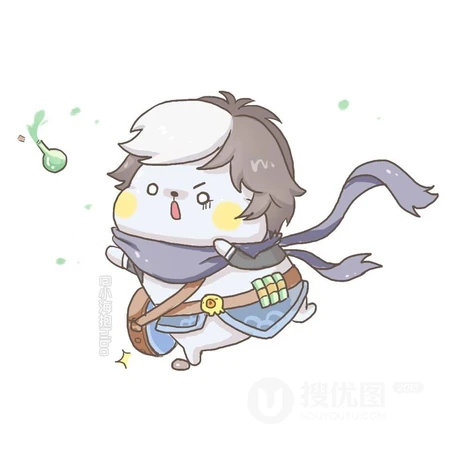 胖嘟嘟王者荣耀搞笑卡通英雄形象五黑头像4月8日推荐四