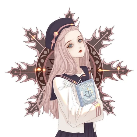 图腾背景卡通少女开黑头像推荐