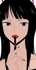 性感的海贼王女性角色手绘线条手机背景图片