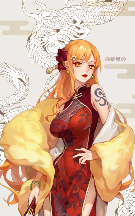 中国风2020贺岁海贼王人物海报4K手机壁纸图片